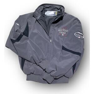 2008 Yankee Stadium All Star Game Jacket Size Medium Gray New 24x25” Majestic